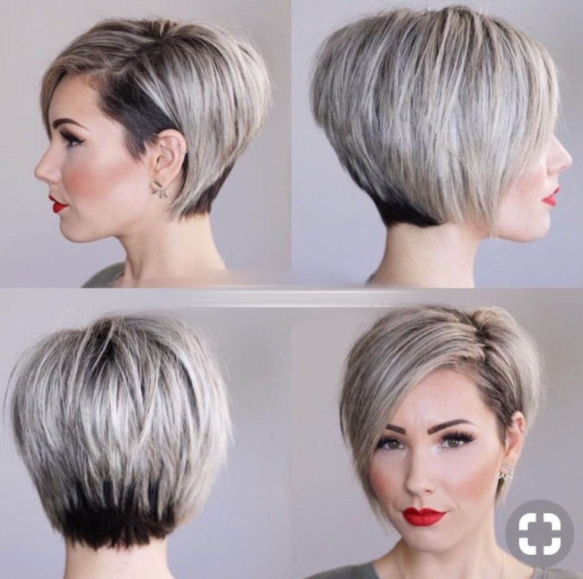 Стрижка Боб каре Пикси на средние волосы