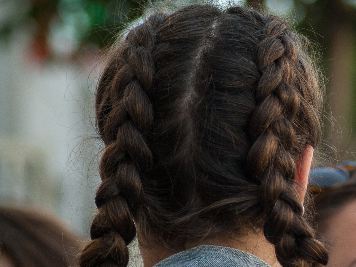 Обычные косички для девочек
