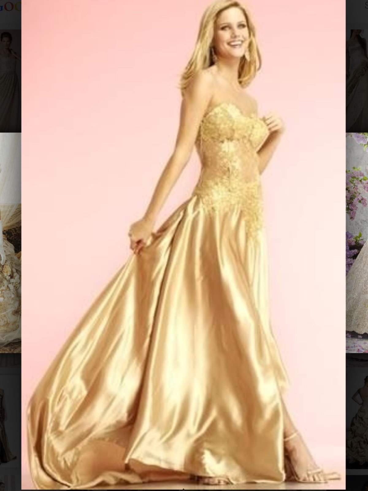 Платья для балла золотого цвета