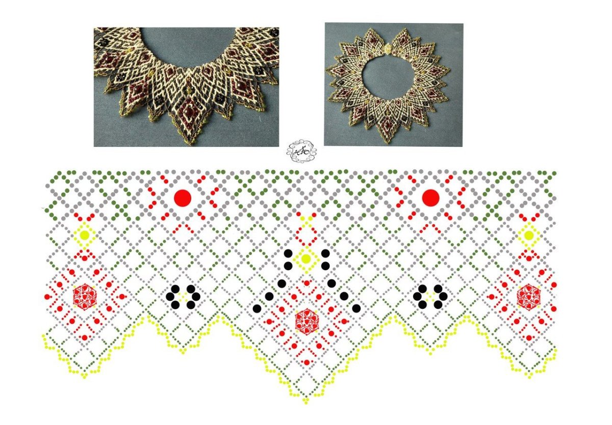 Бисероплетение схемы колье