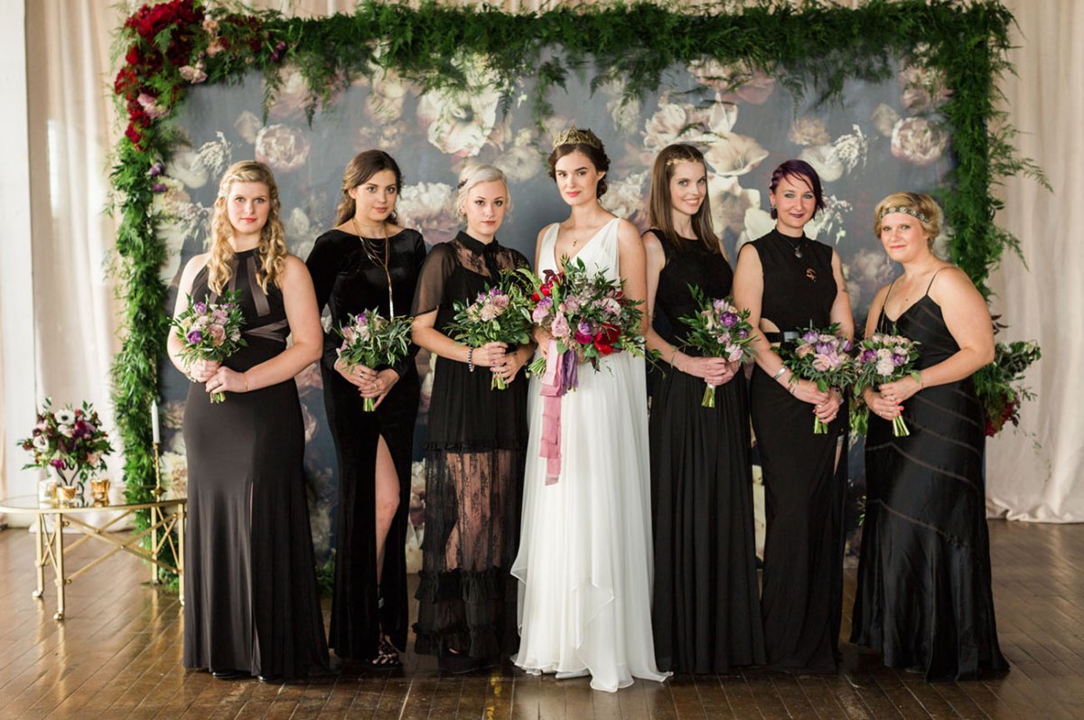 Черный дресс код на свадьбу