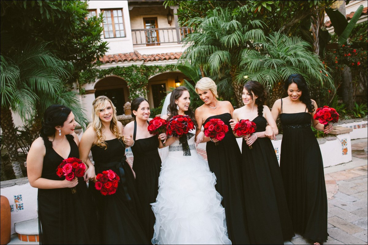 Свадьба в красно черном стиле