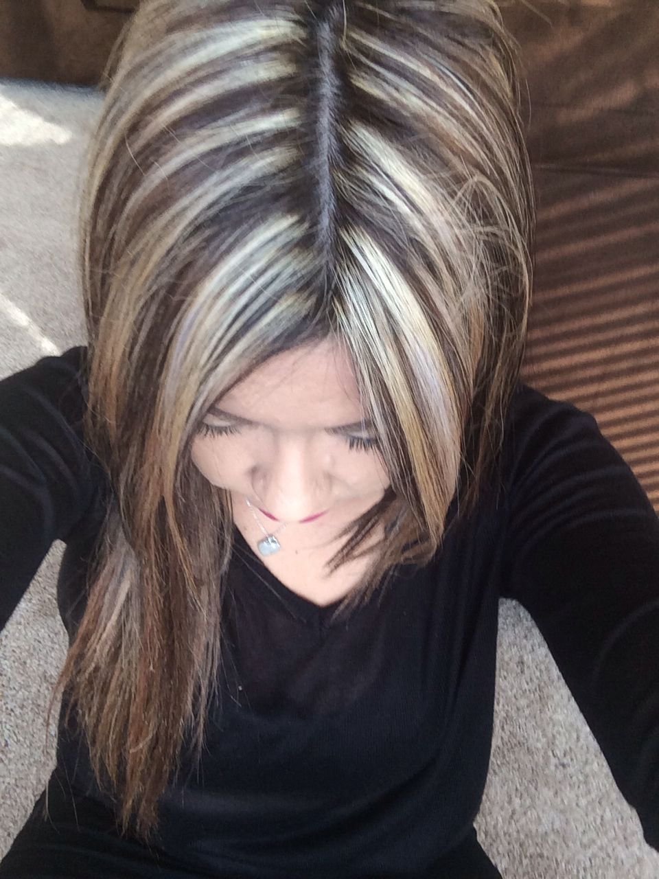 Легкое мелирование на русые волосы