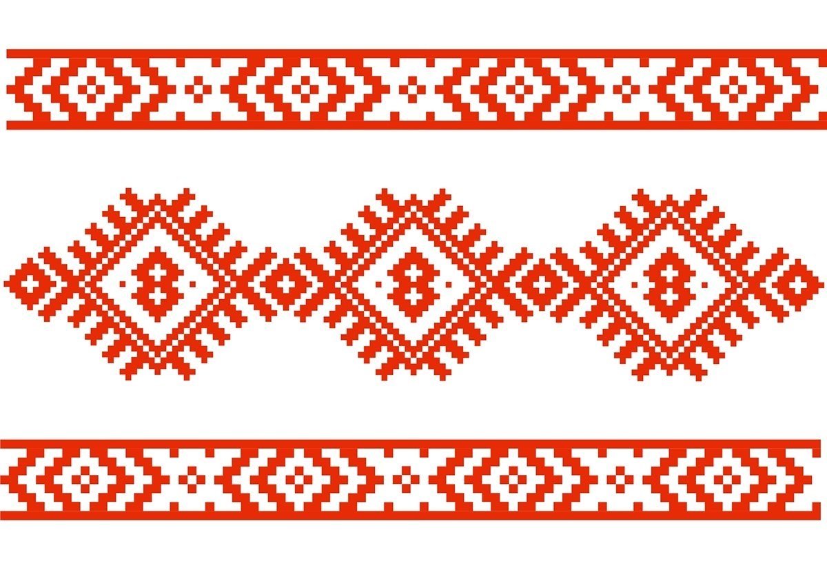 Марийские орнаменты бисером