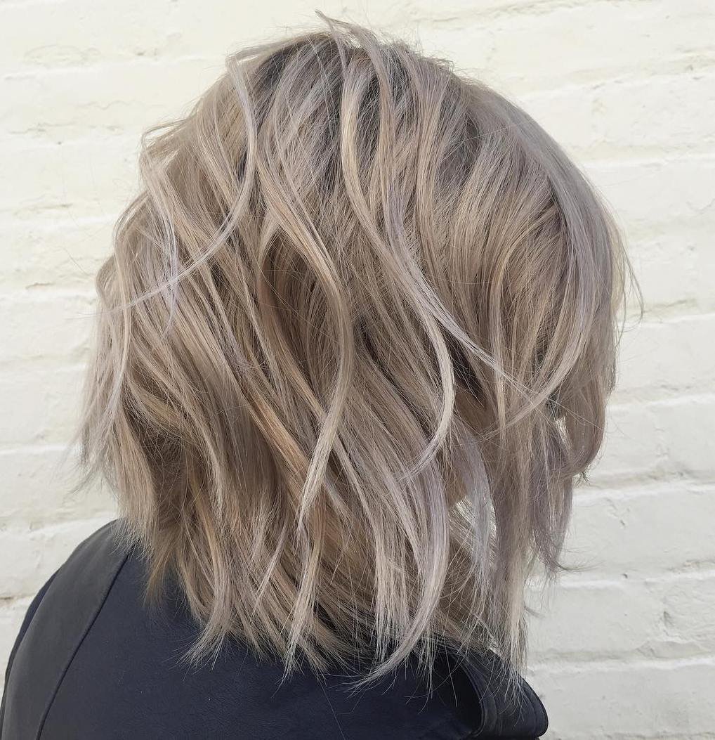 Пепельное мелирование на русые волосы