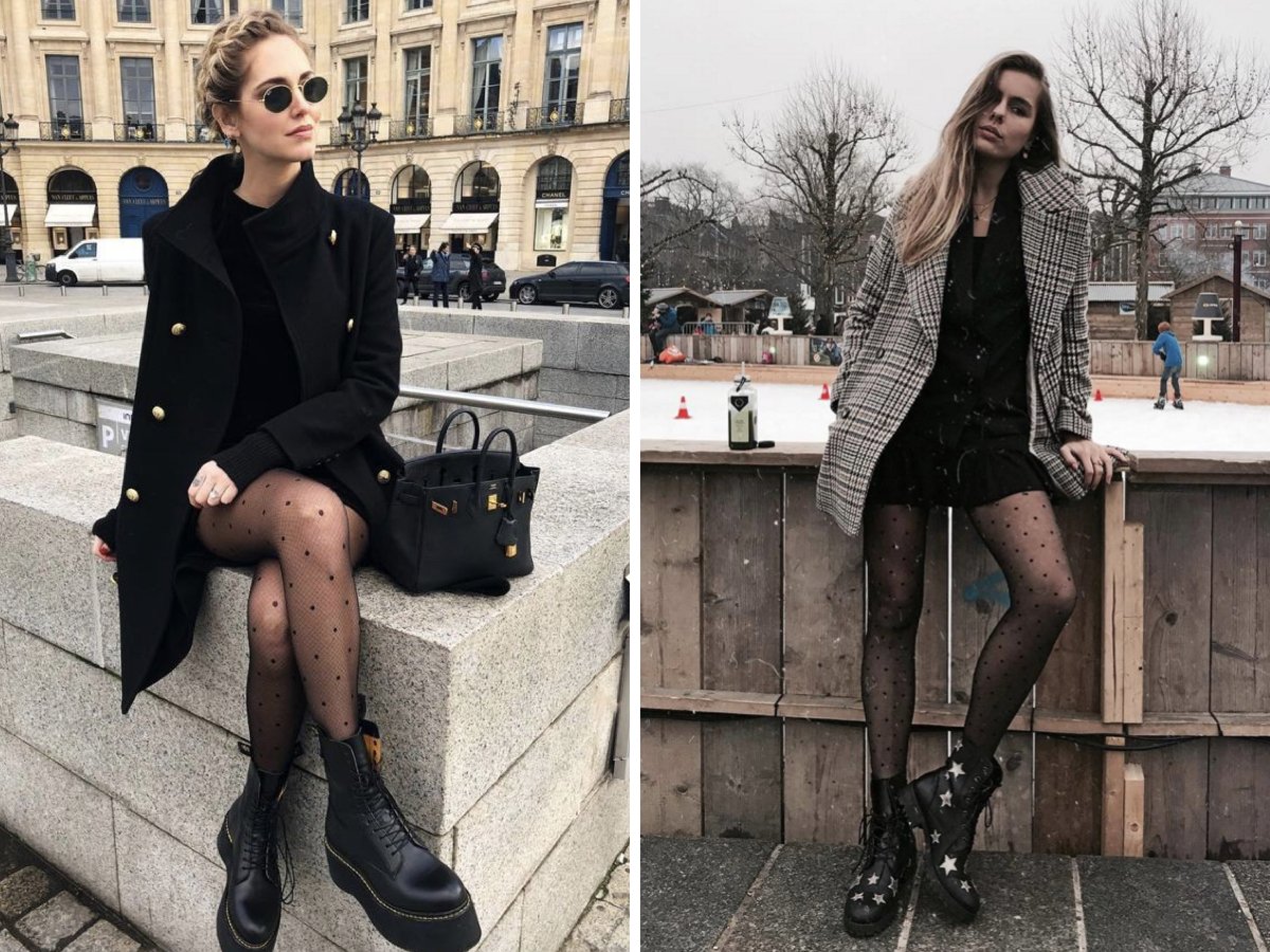 Модные Луки с белыми ботинками