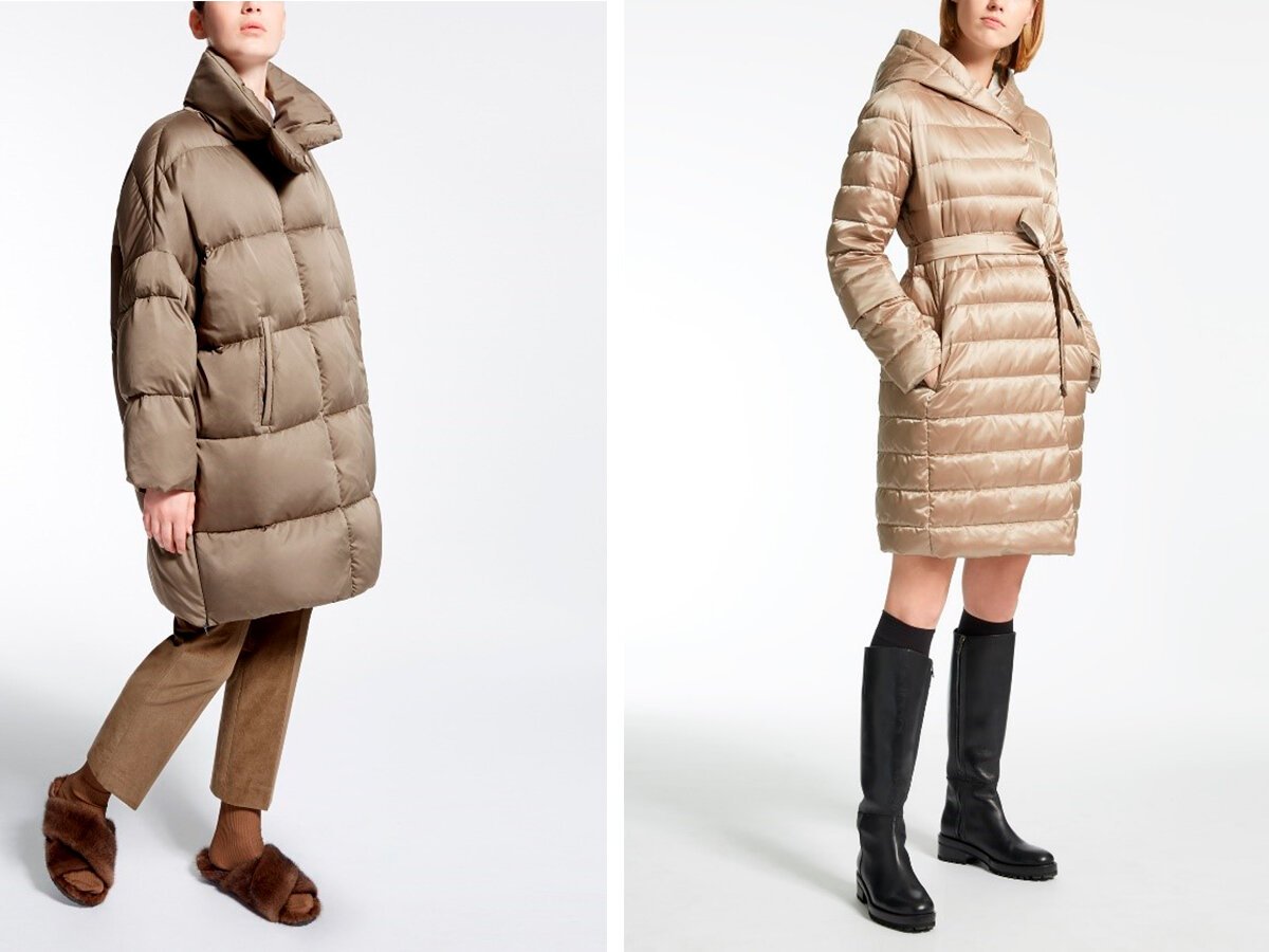 Сапоги под бежевый пуховик