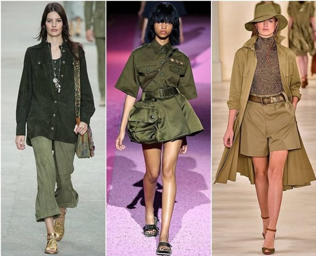 Цвет хаки в одежде