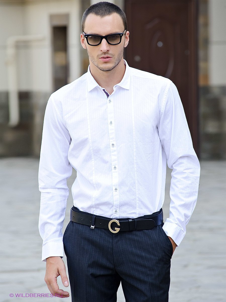 Рубашка к серым брюкам