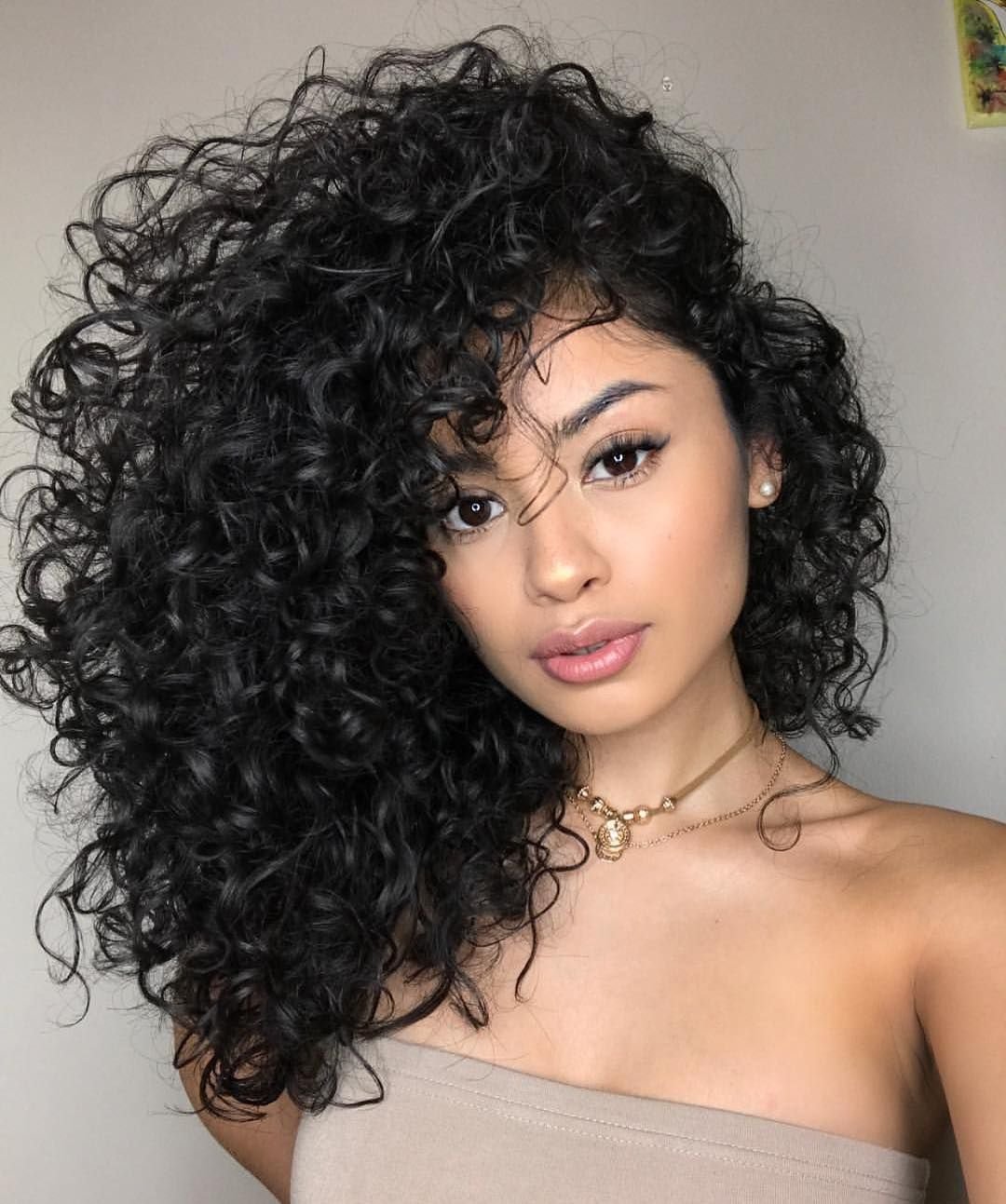 Афро кудри с челкой