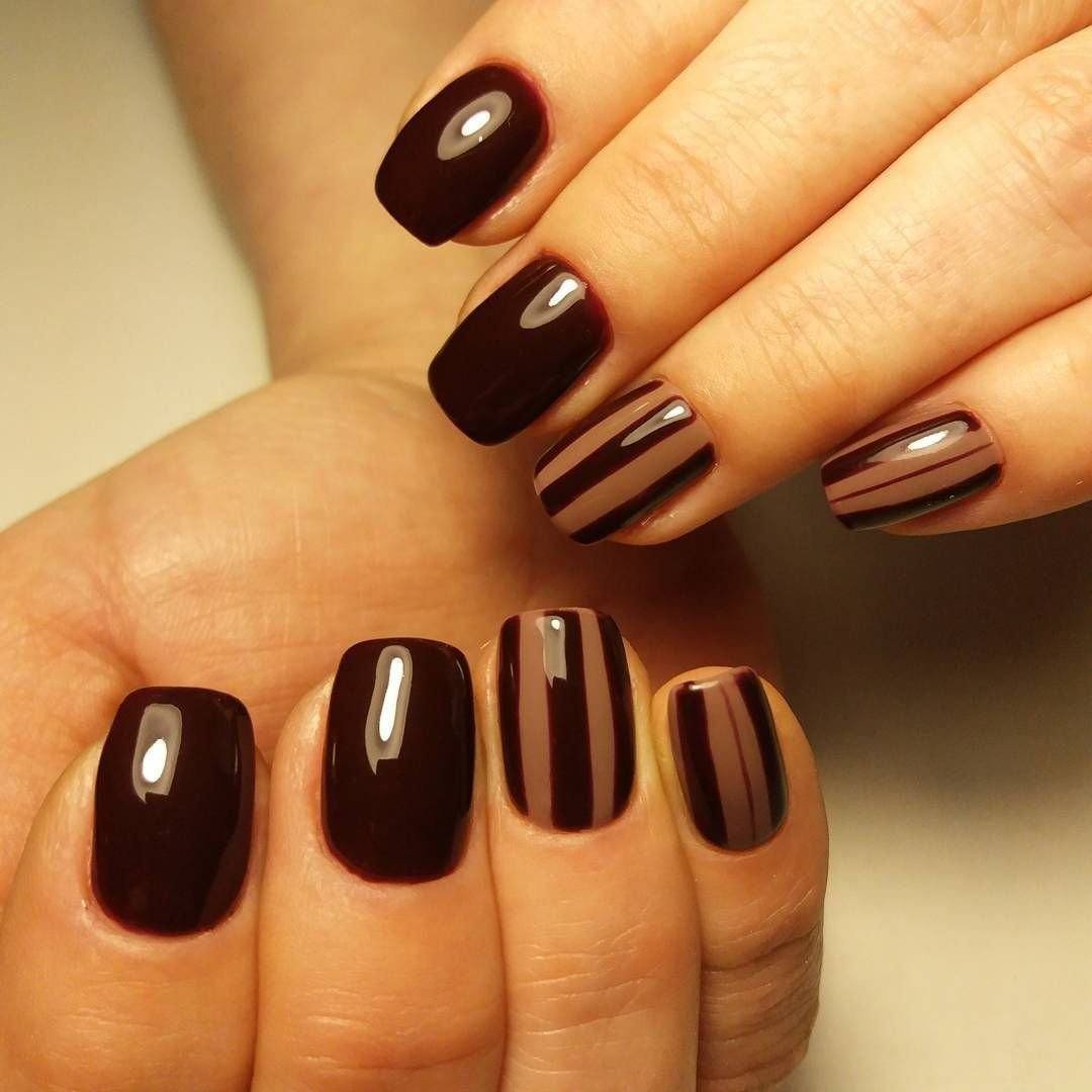 Шоколадный маникюр
