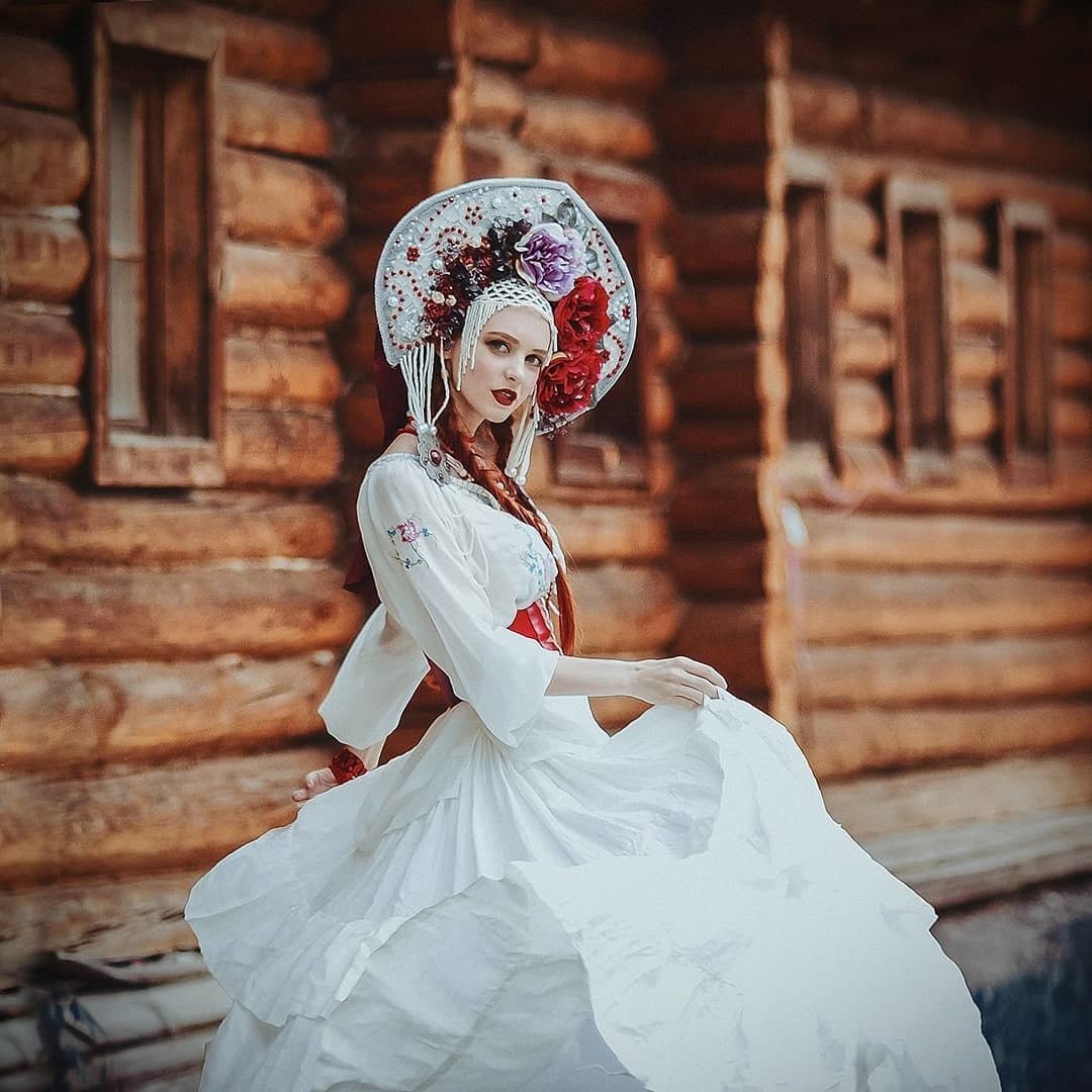 Свадебный образ с кокошником