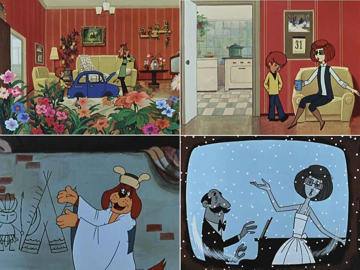 Мама дяди Федора из Простоквашино в телевизоре