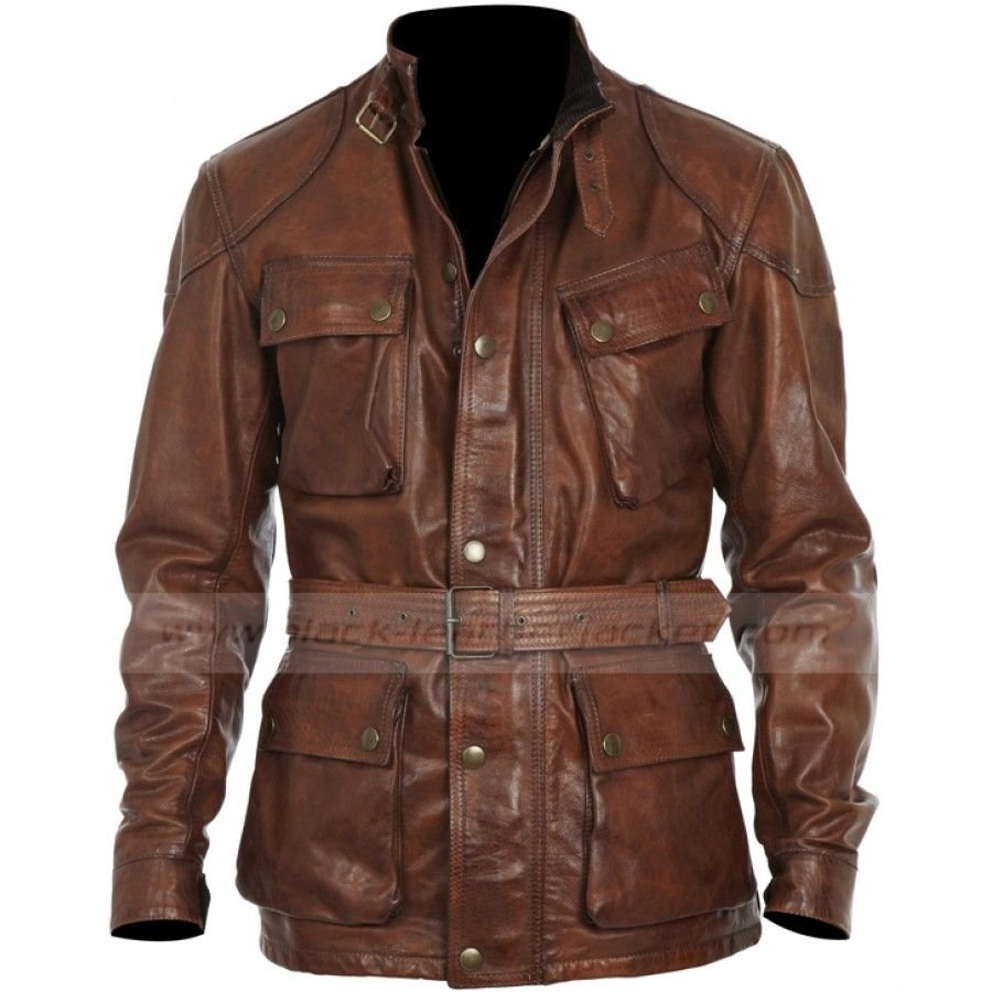 Бельмондо в кожаной куртке