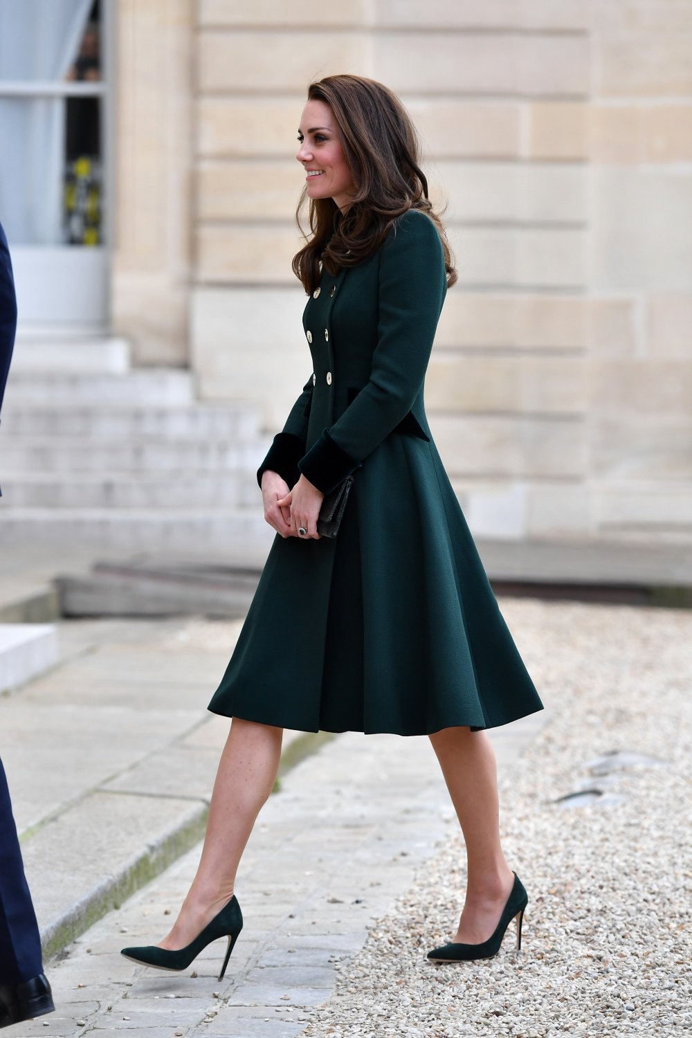 Зелёные туфли на каблуке