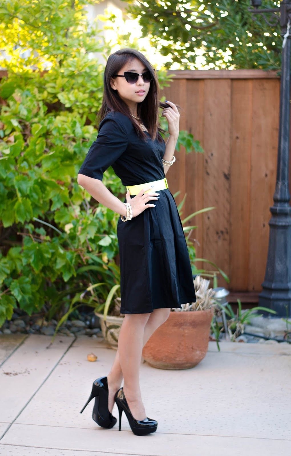 Образ с зеленым платьем