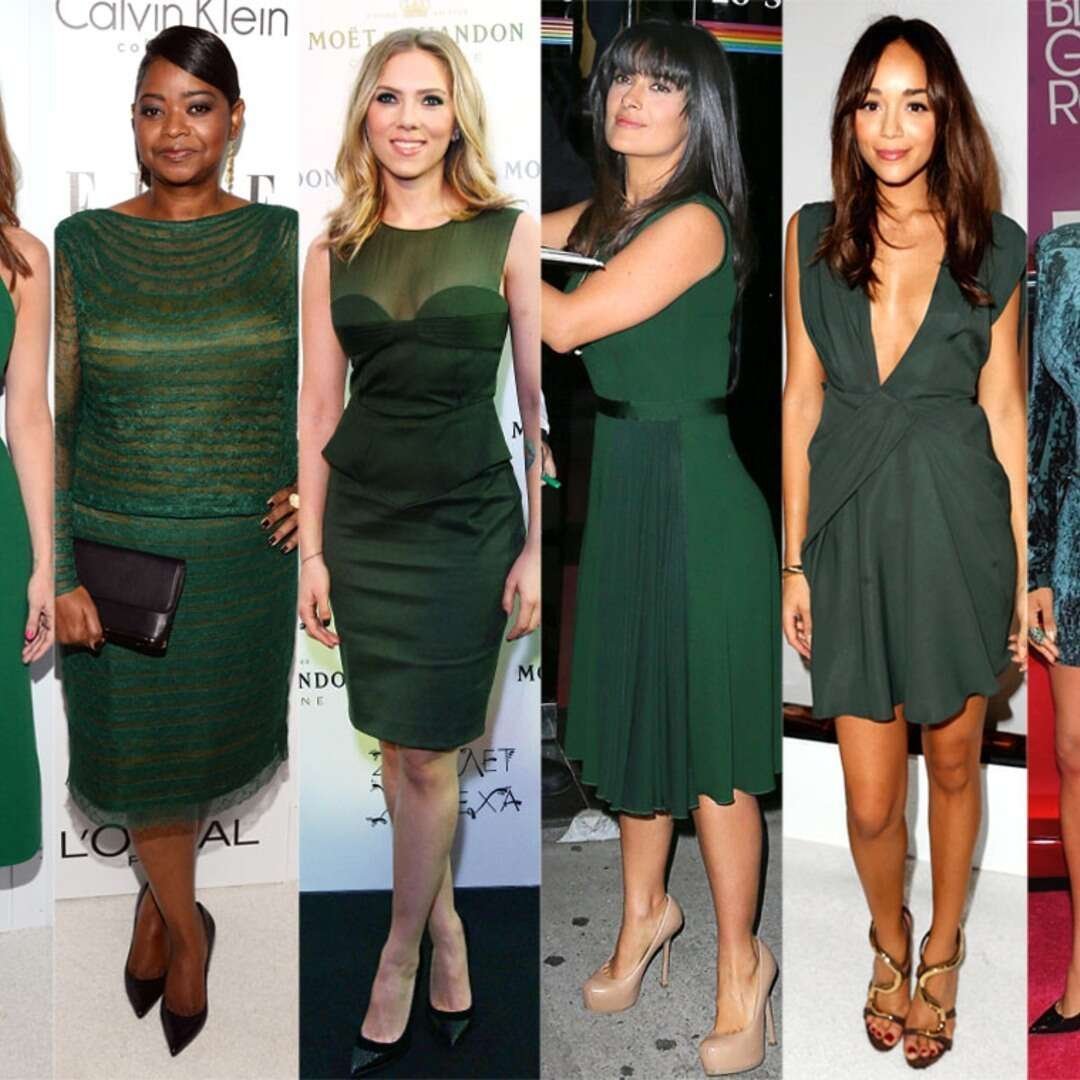 Амаль Клуни зеленое платье