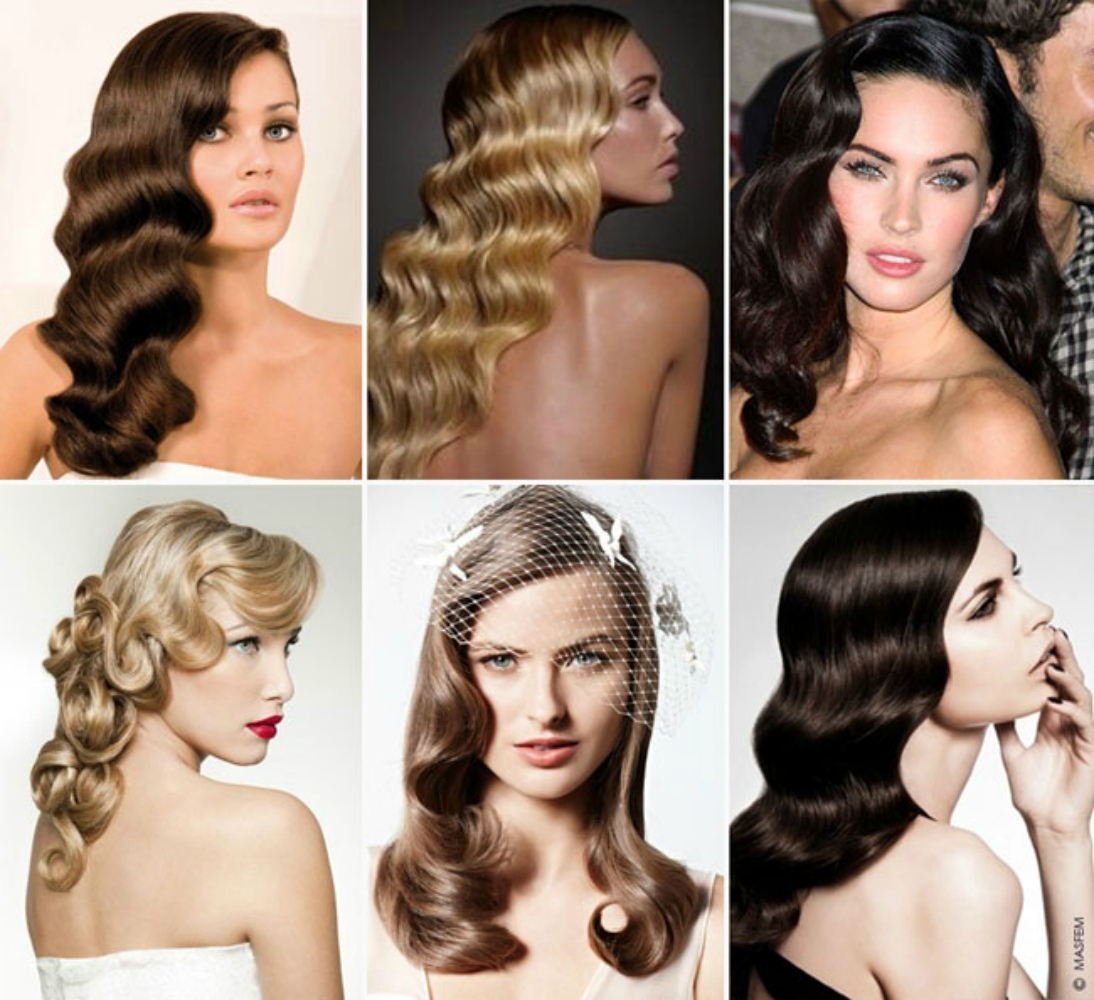 Голливудская волна на средние волосы в стиле Гэтсби