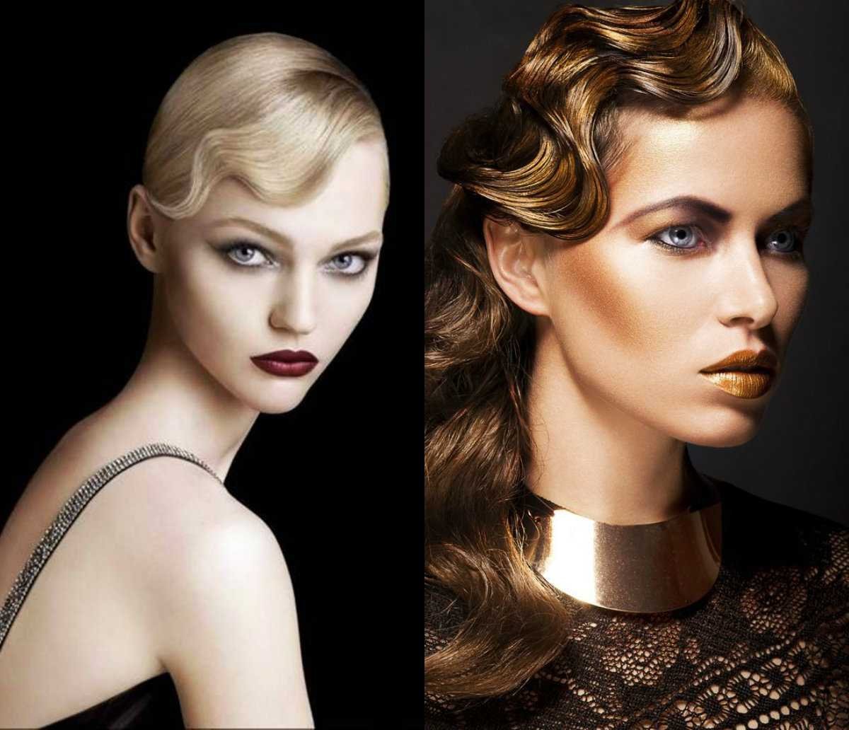 Прическа ретро волны