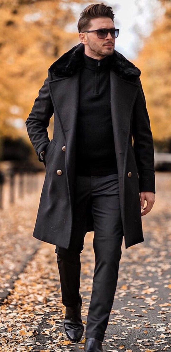 Street Style man тренч
