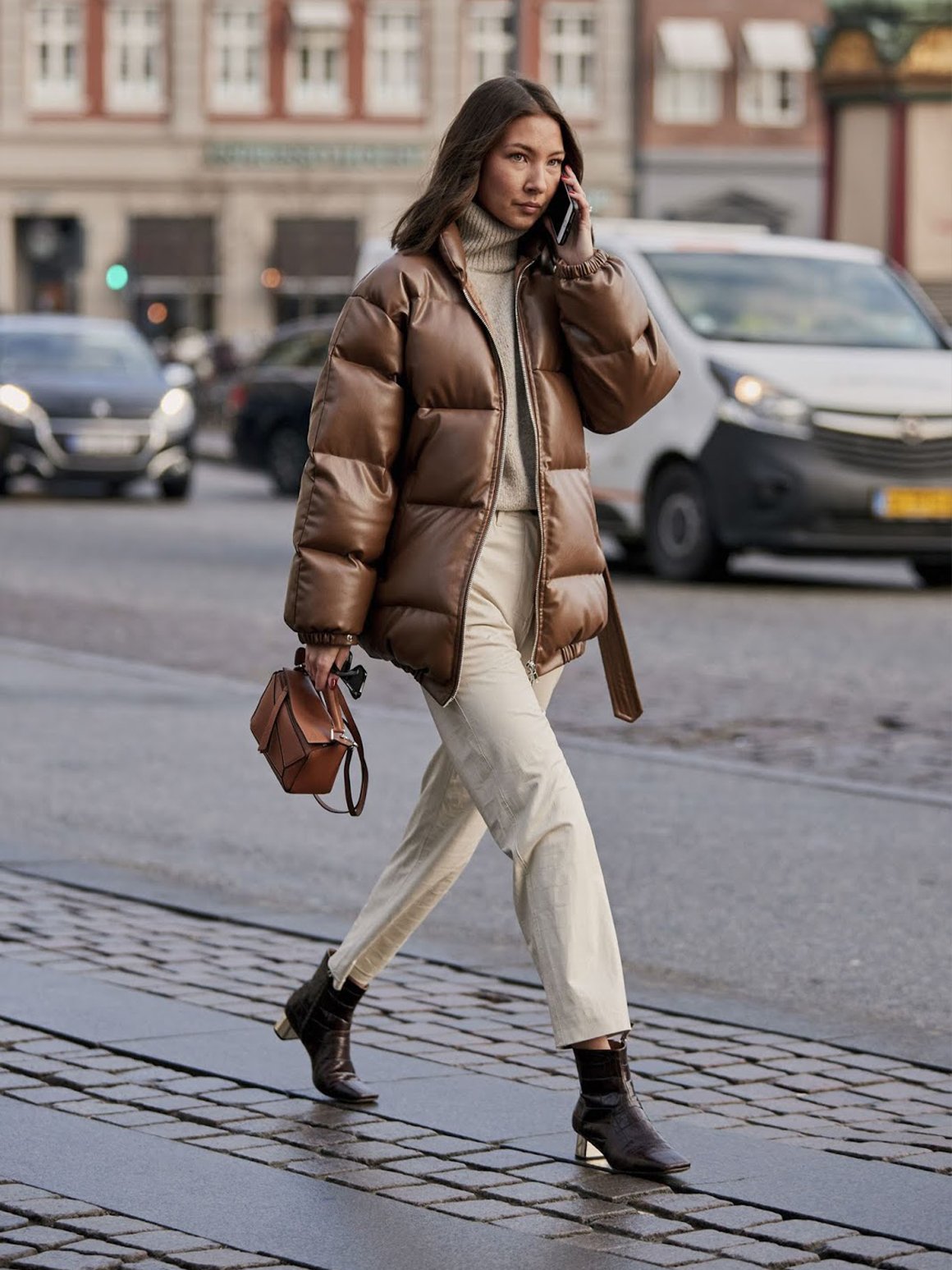 Пуховик оверсайз стрит стайл