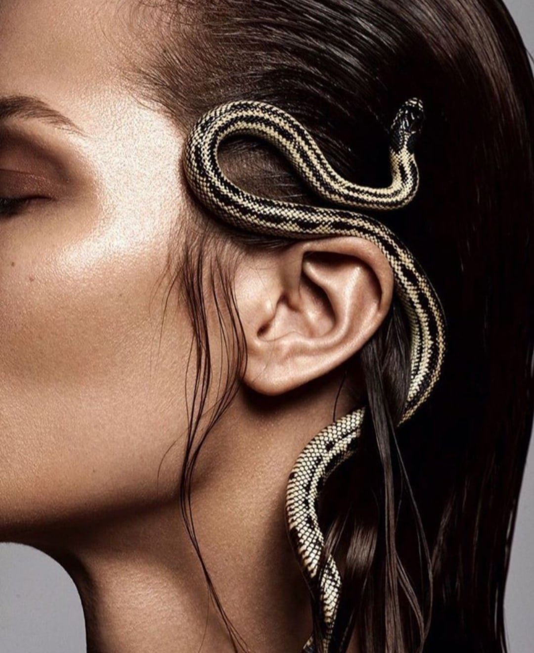 Украшение для волос змея