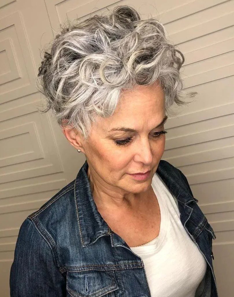 Седина в волосах эффектные стрижки