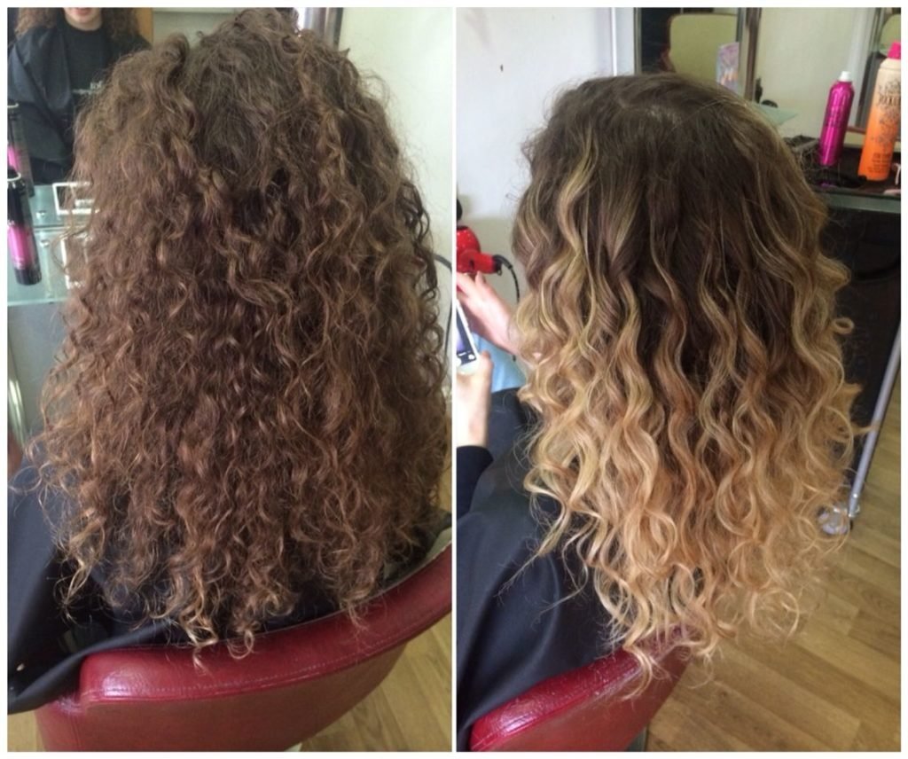 Химическая завивка на концы волос