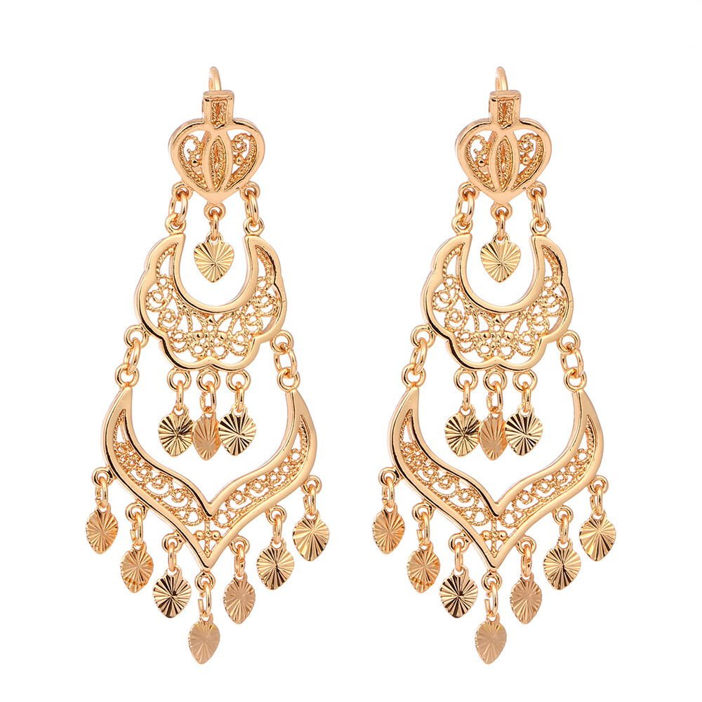 Серьги цыганские золотые