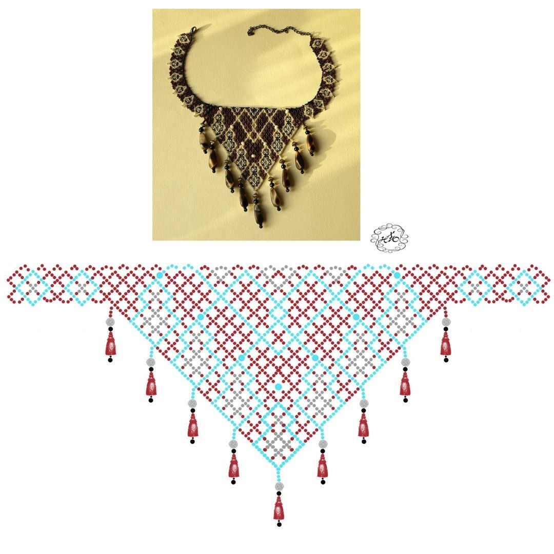 Бисероплетение схемы колье