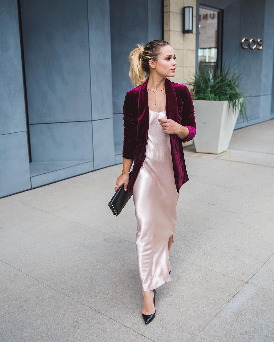 Платье и пиджак сочетание