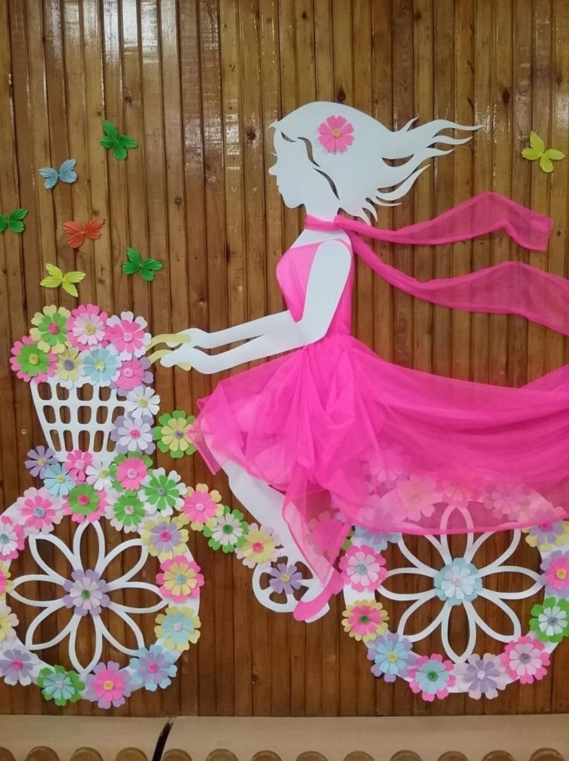 Девушка Весна украшение зала