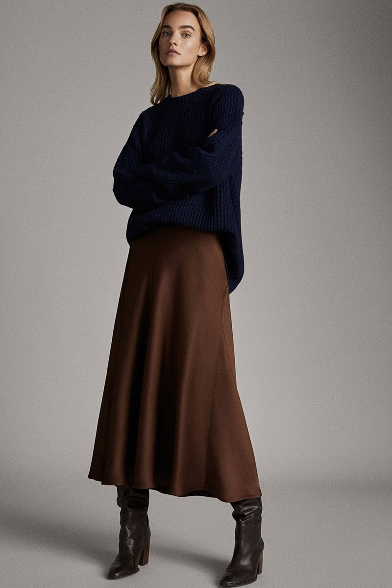 Атласная юбка Массимо дутти