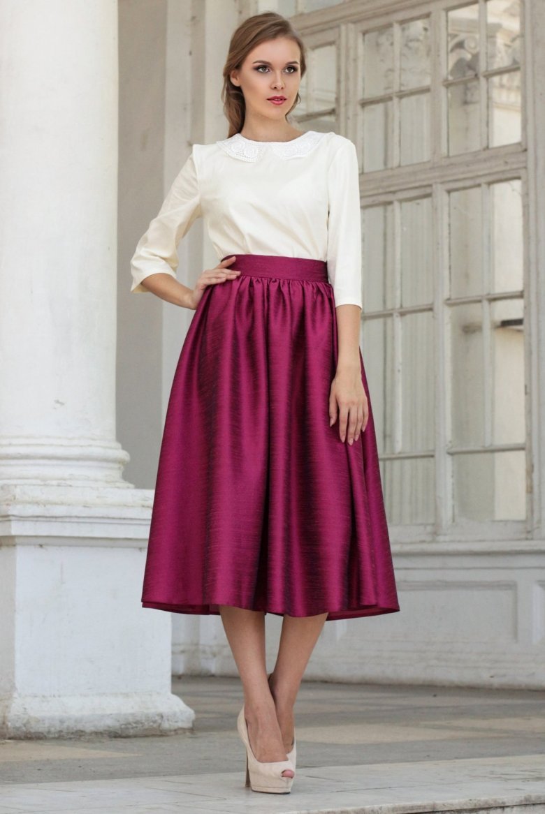 Юбка солнце миди