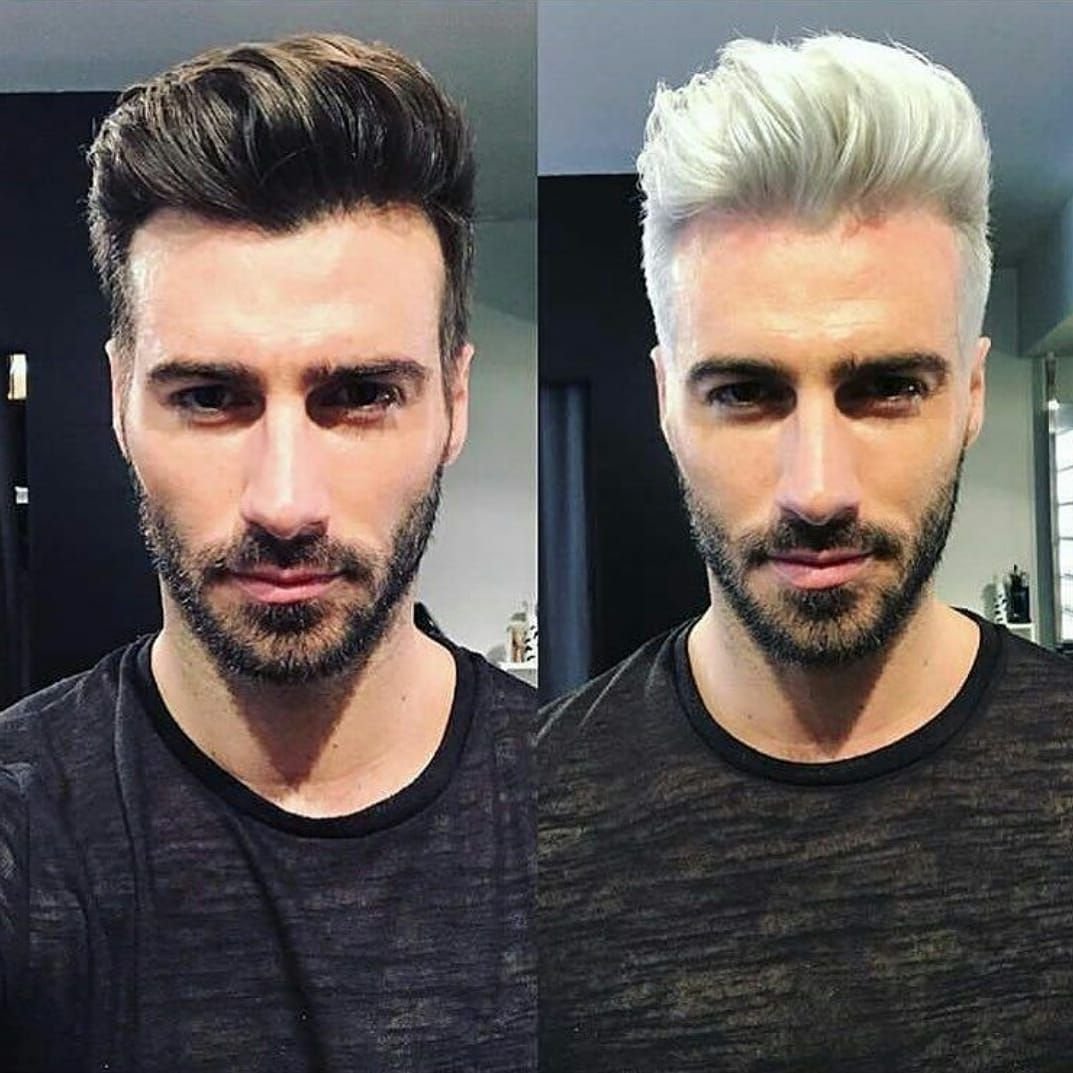 Мужское окрашивание блонд