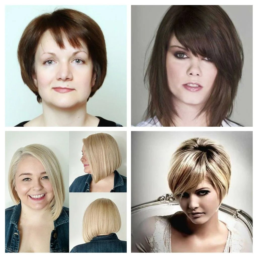 Стрижки для круглого овала лица
