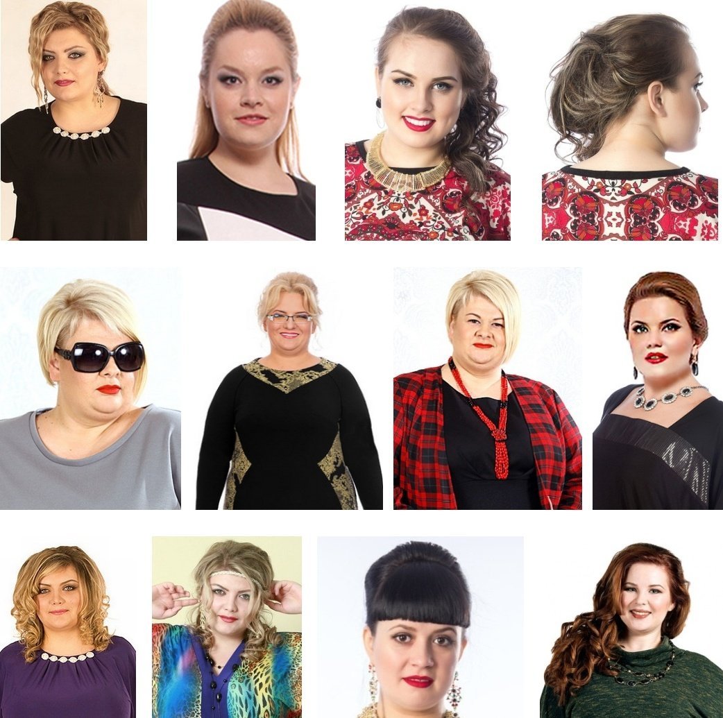 Прически для полных женщин с двойным подбородком