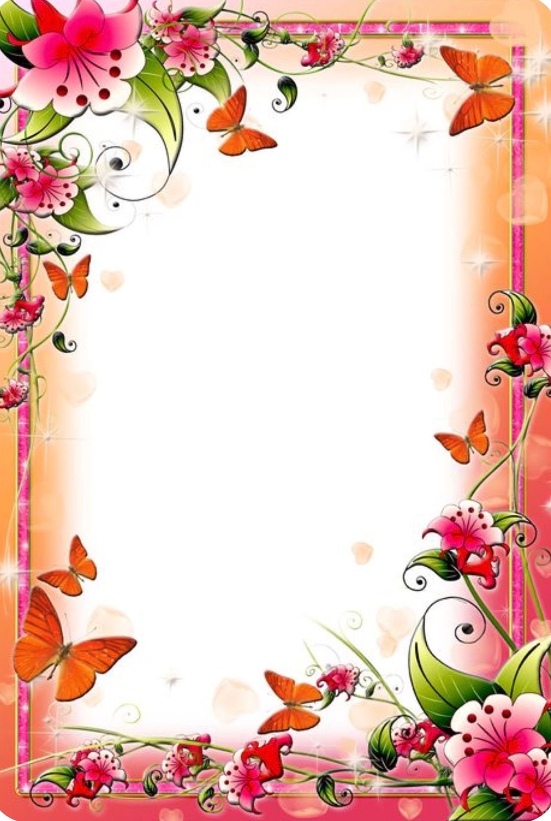 Рамка с цветами