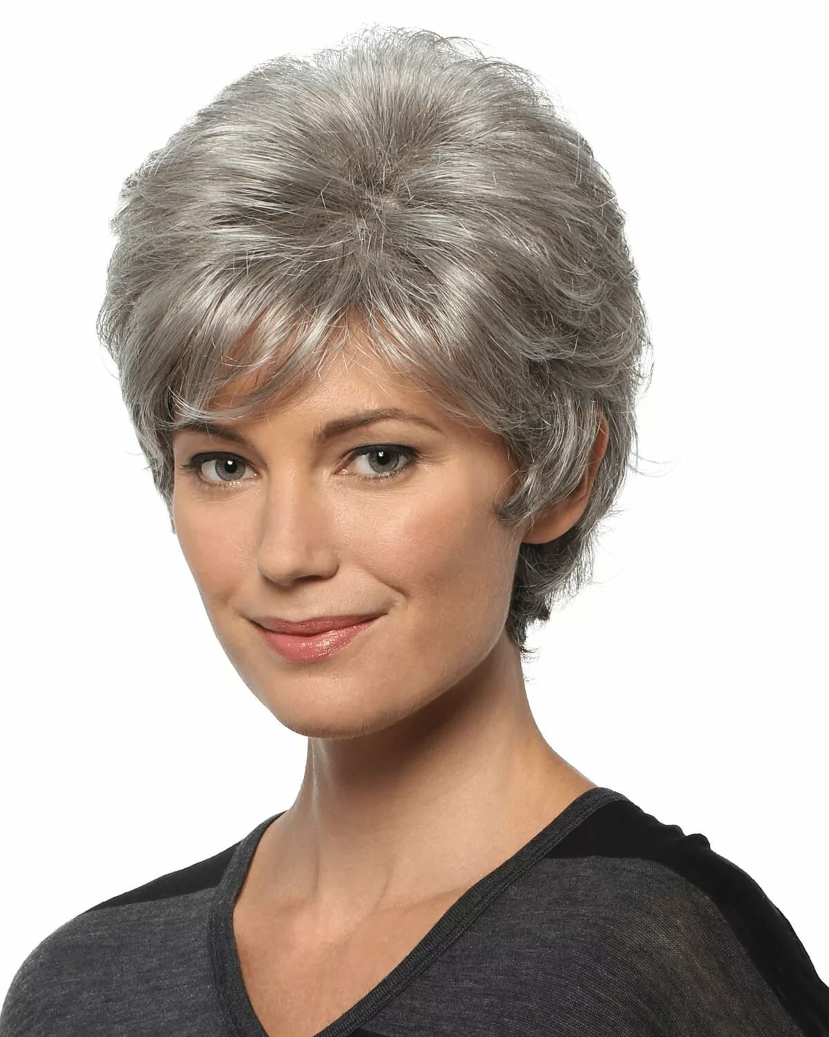 Короткие стрижки на Седые волосы