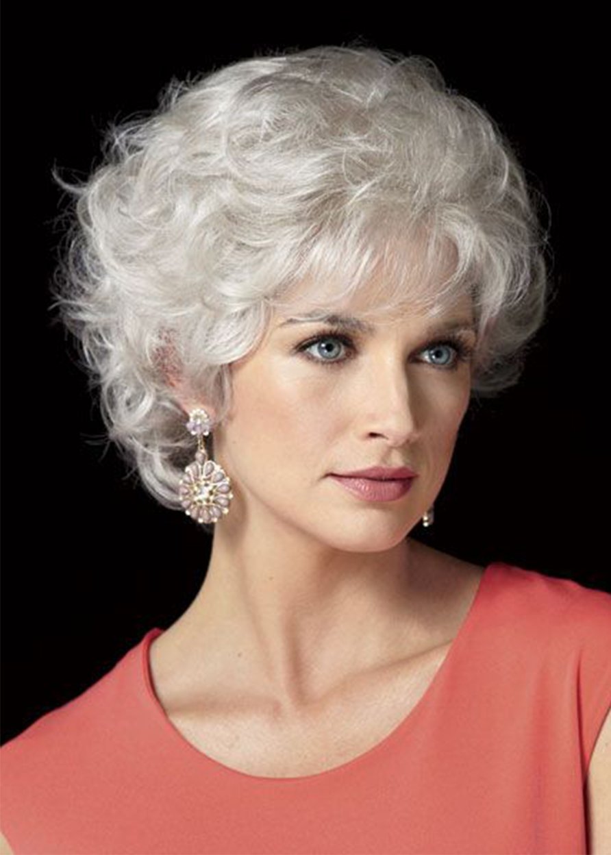 Прически для седых волос