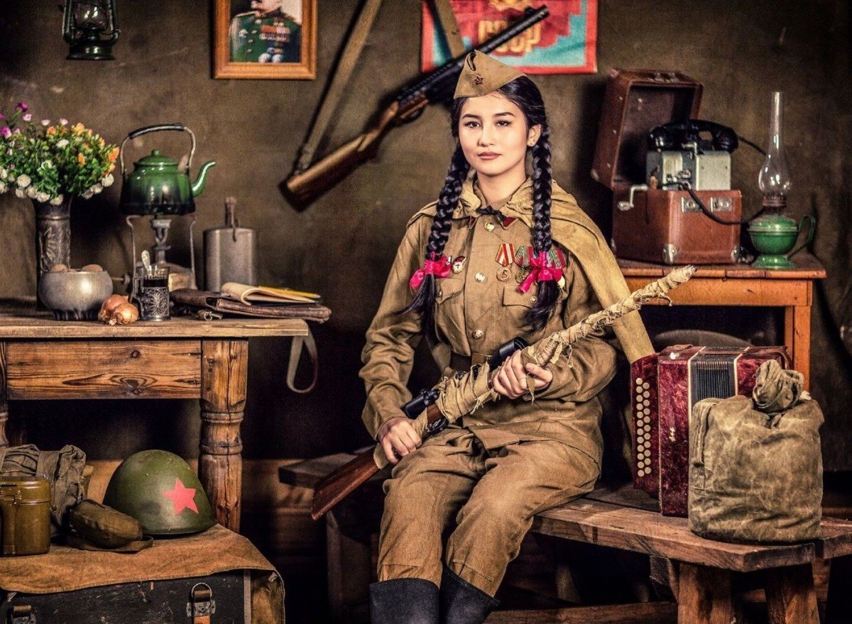 Фотосессия в стиле военных лет