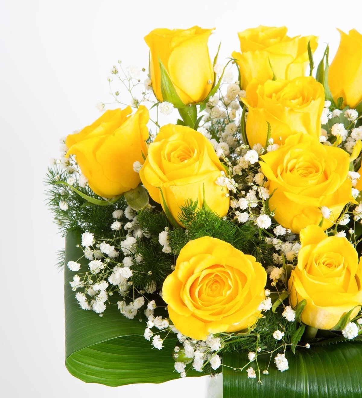 Красивый букет желтых цветов