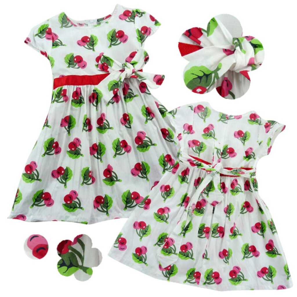 Детские платья СССР С вишенками