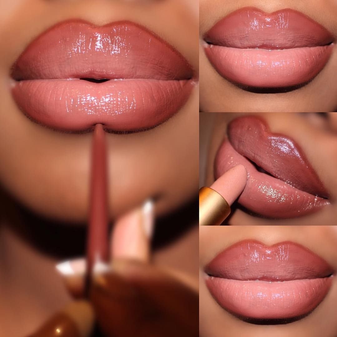 Перманент губ омбре