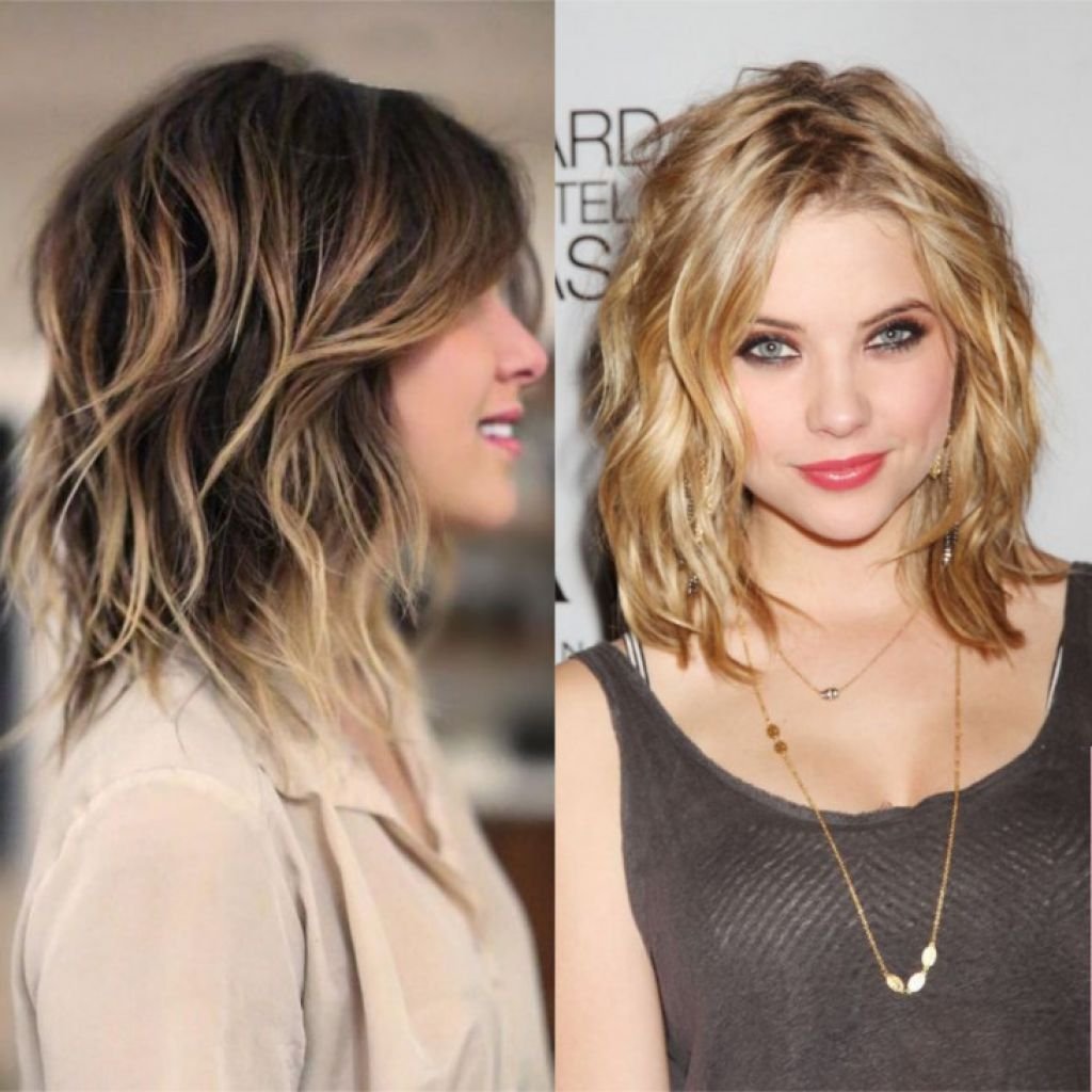 Прическа на средние волосы легкая небрежность