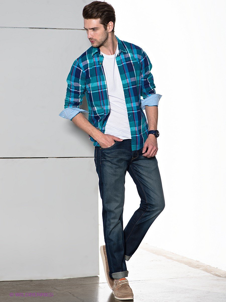 Рубашка с футболкой мужская