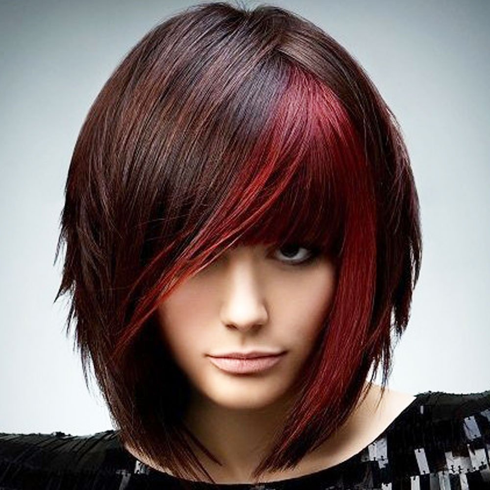 Красное мелирование