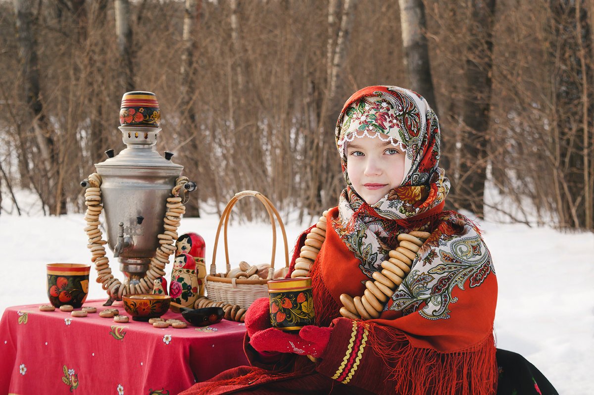 Фотосессия с самоваром