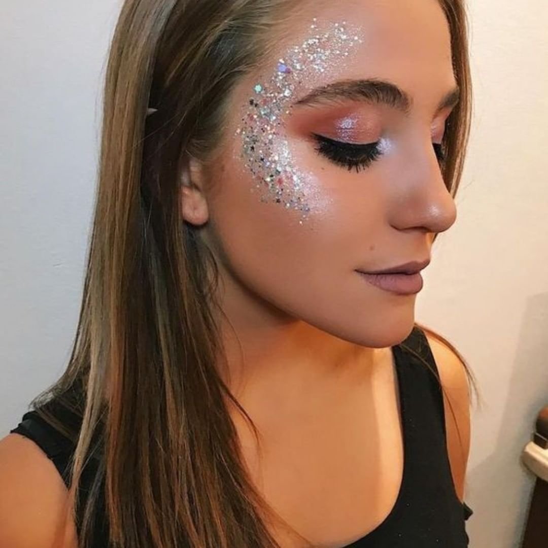 Грим с блестками