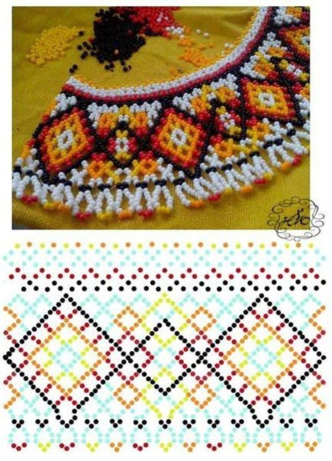 Колье с чувашским орнаментом